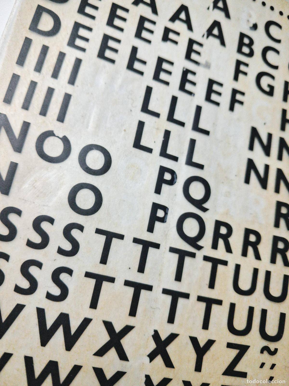 Otros art&iacute;culos de coleccionismo en papel: 2 MECANORMA letter-press 4.5mm