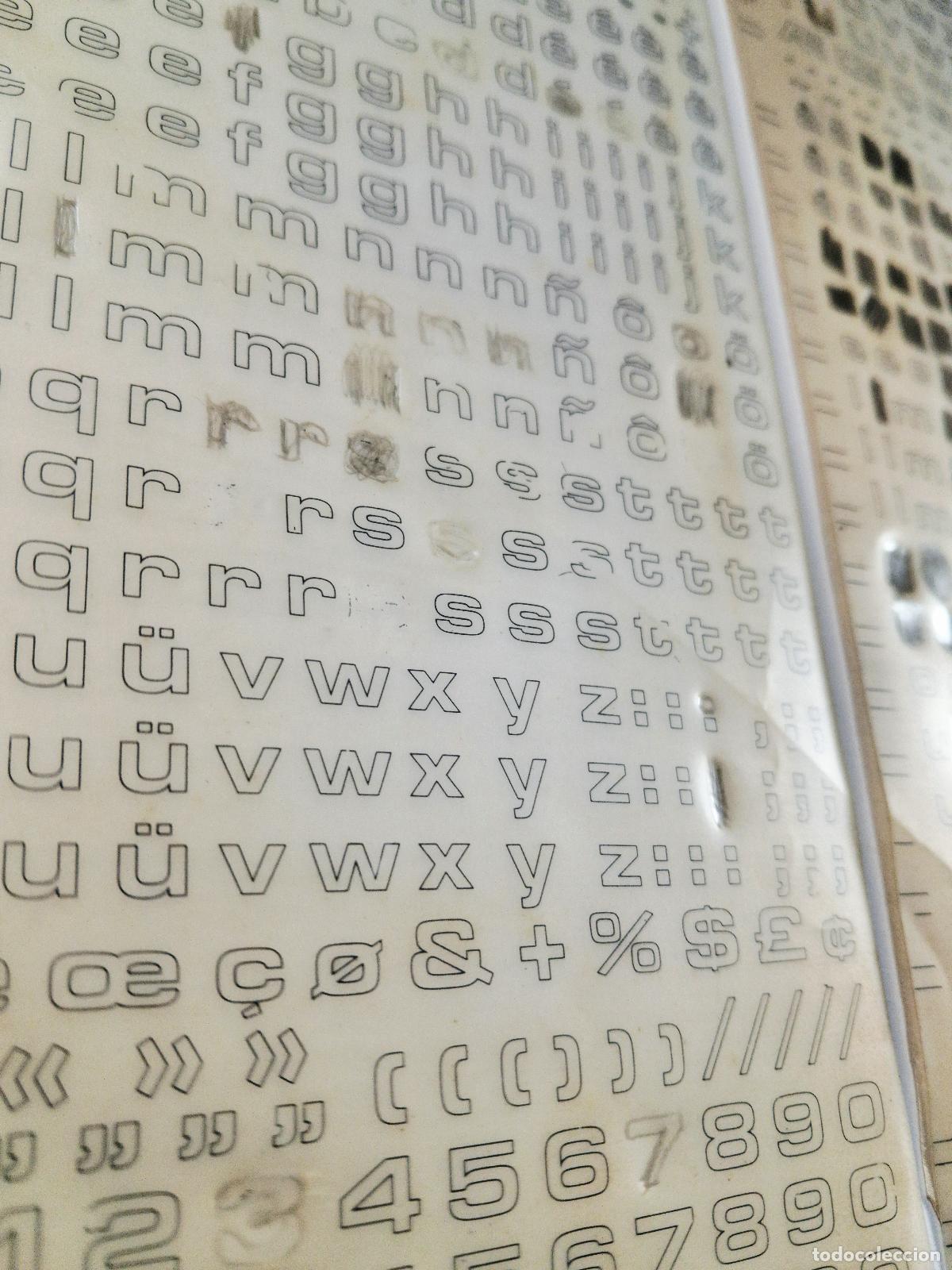 Otros art&iacute;culos de coleccionismo en papel: 2 MECANORMA letter-press 4.5mm