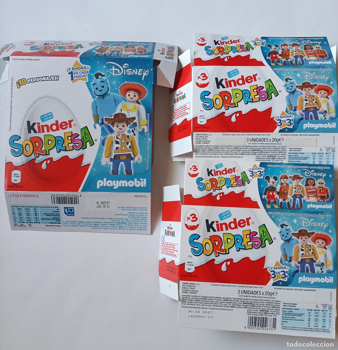Otros art&iacute;culos de coleccionismo en papel: packaging kinder disney playmobil espagne 2026 carton pack 6 spain spanish