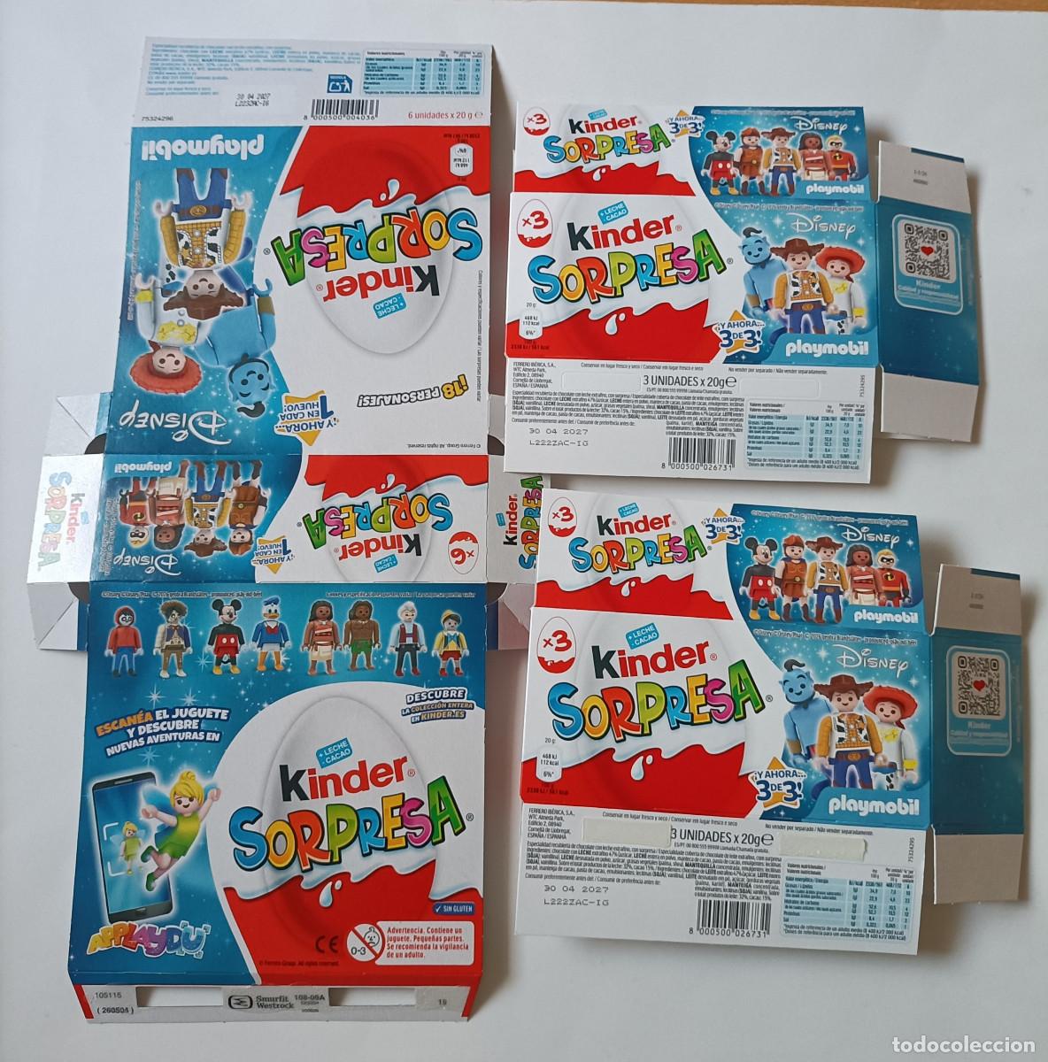 Otros art&iacute;culos de coleccionismo en papel: packaging kinder disney playmobil espagne 2026 carton pack 6 spain spanish