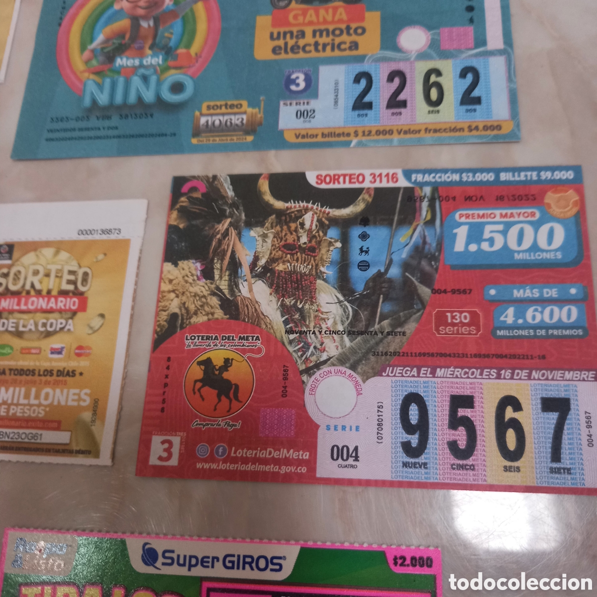 Otros art&iacute;culos de coleccionismo en papel: Lote 50 loter&iacute;as loter&iacute;a sorteo juego juegos azar sorteos billete fracci&oacute;n sorteo