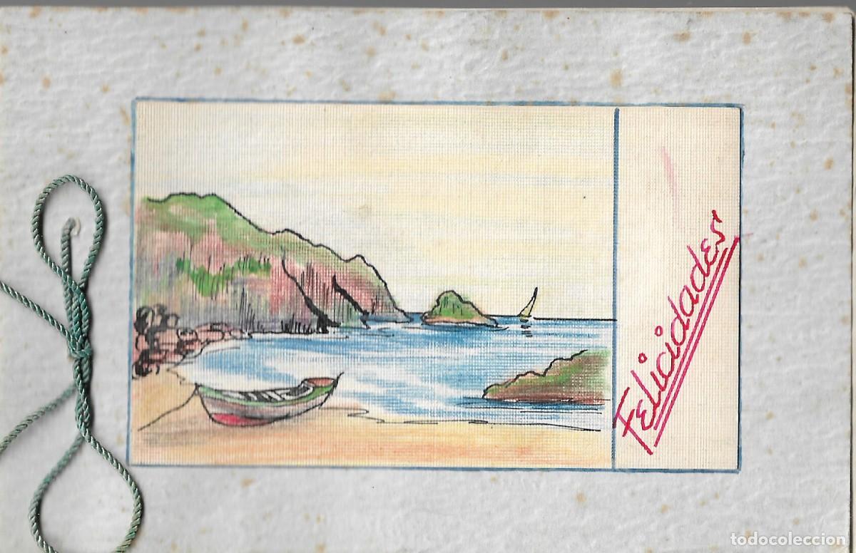 Altri oggetti di carta: TARJETA DE FELICITACI&Oacute;N - A&Ntilde;OS 50 &Oacute; 60 - VINTAGE.