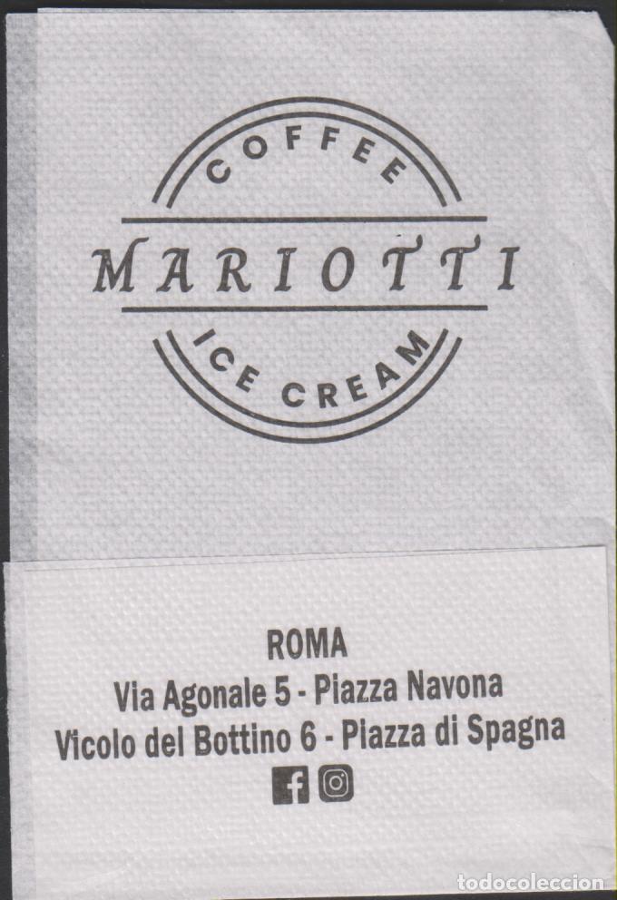Otros art&iacute;culos de coleccionismo en papel: servilleta papel MARIOTI COFFE ICE CREAM Roma Italia SOY.YO