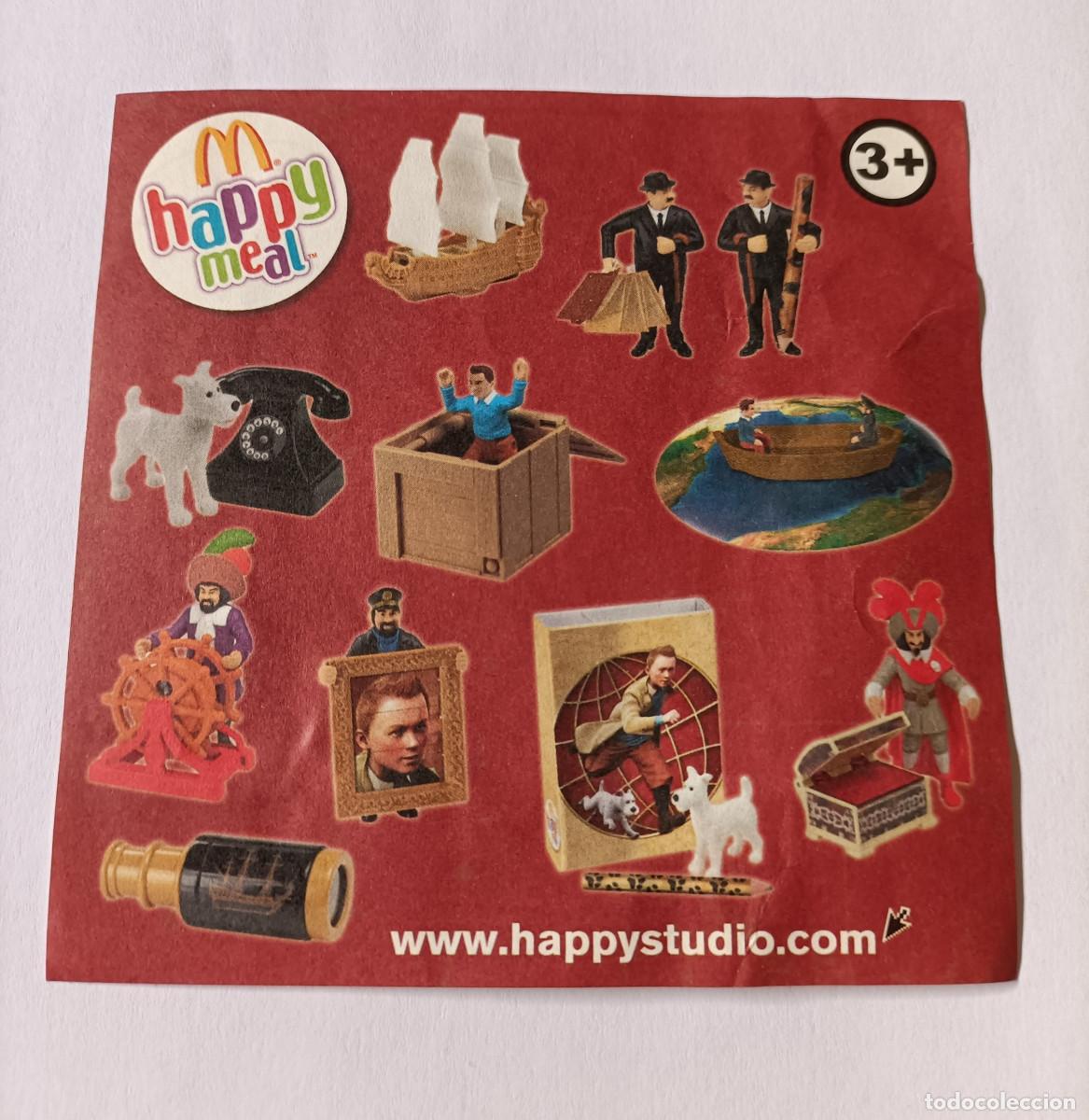 Otros art&iacute;culos de coleccionismo en papel: tintin pelicula mcdonalds mcdonald mc donald happy meal check list instrucciones papel