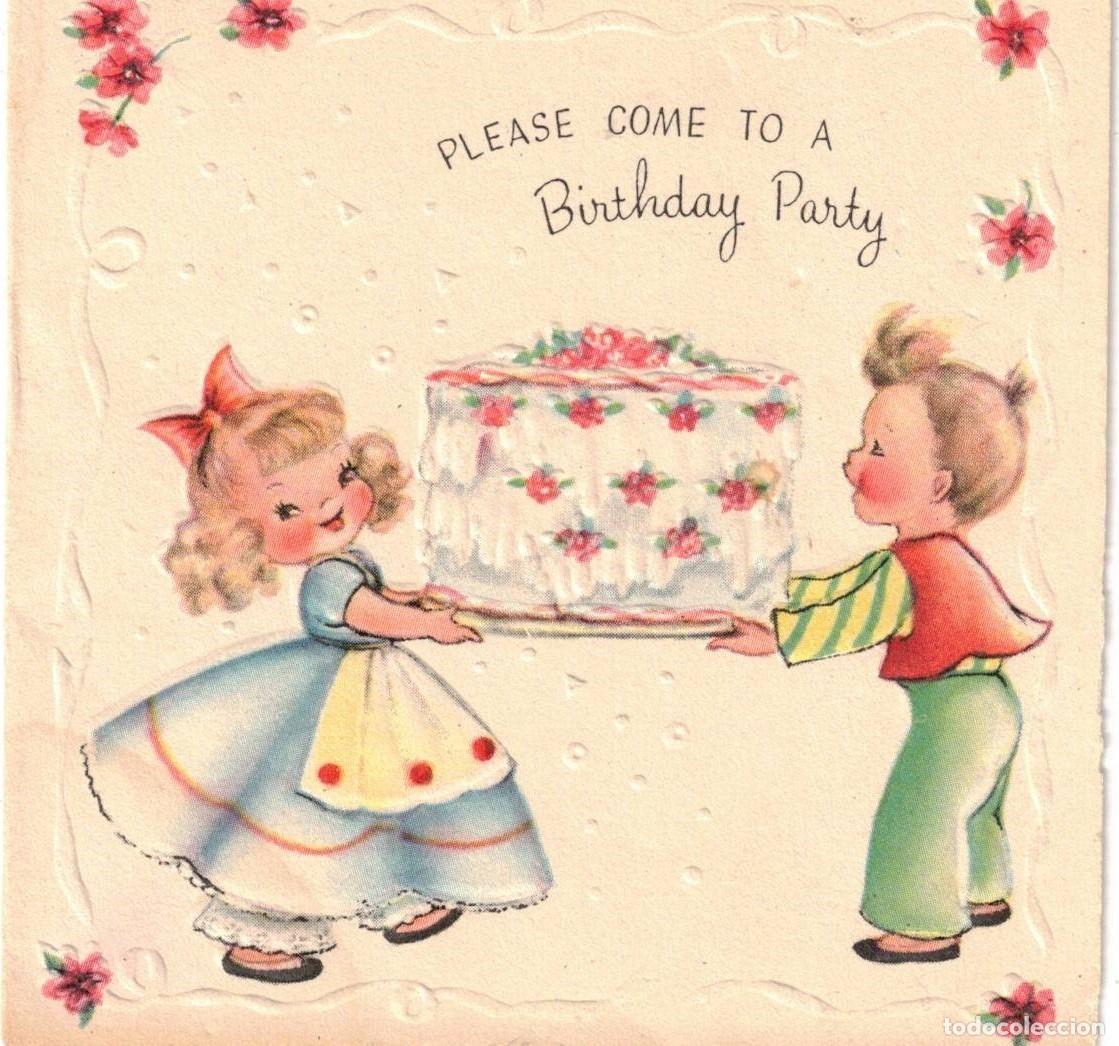 Otros art&iacute;culos de coleccionismo en papel: :::: LC625 - INVITACION DE CUMPLEA&Ntilde;OS