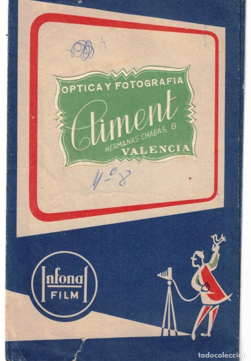 Otros art&iacute;culos de coleccionismo en papel: :::: LC626 - SOBRE PARA NEGATIVOS - INFONAL - OPTICA Y FOTOGRAFIA CLIMENT - VALENCIA