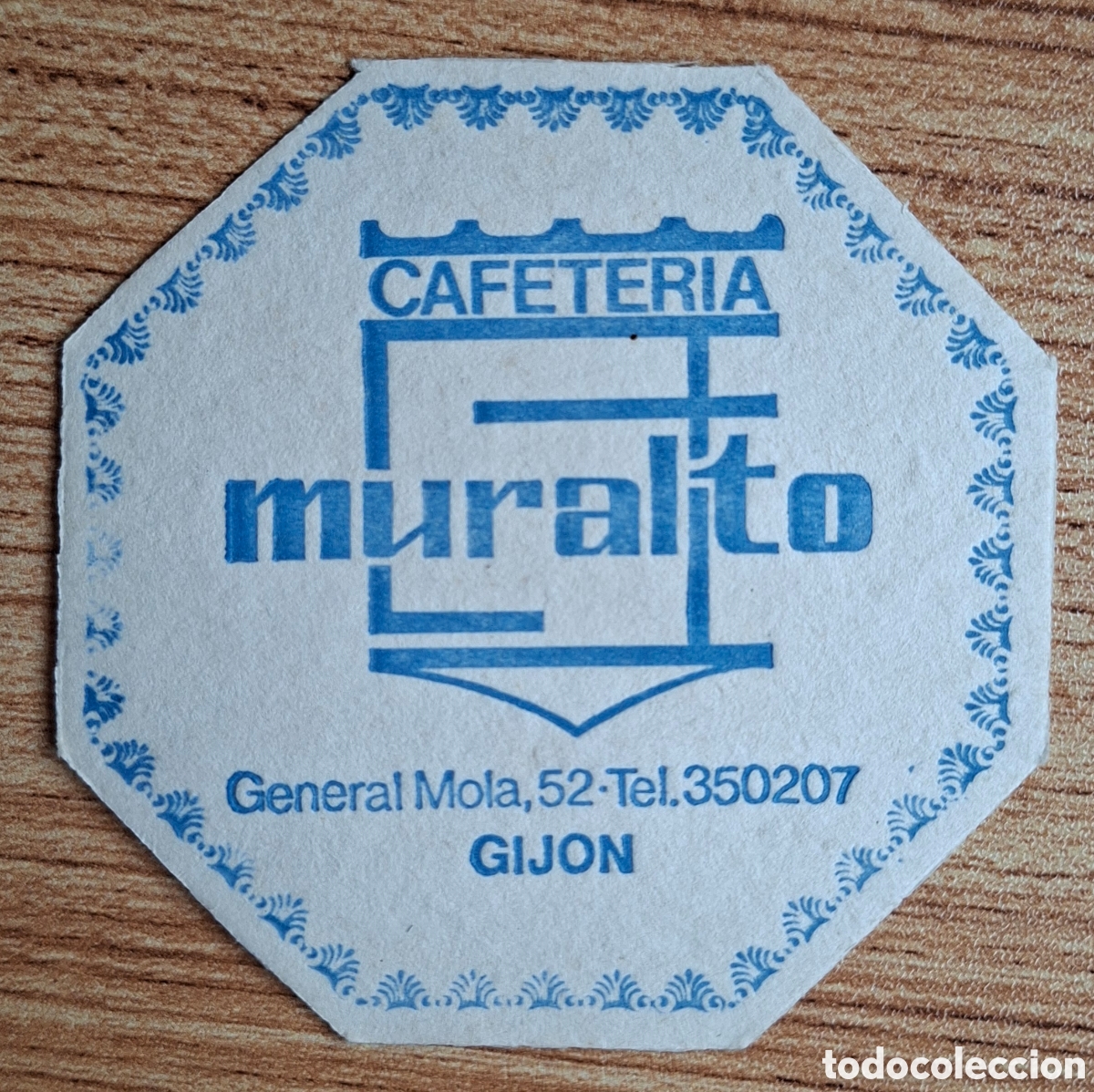 Otros art&iacute;culos de coleccionismo en papel: Posavasos Cafeter&iacute;a Muralito - Gij&oacute;n (Asturias)