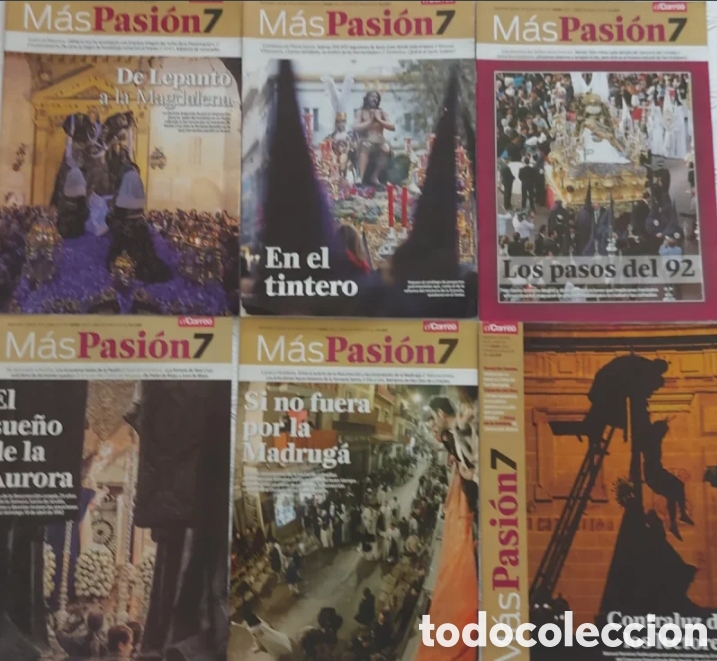 Otros art&iacute;culos de coleccionismo en papel: Lote 80 revistas M&aacute;s Pasi&oacute;n 7 El Correo de Andaluc&iacute;a Semana Santa Sevilla