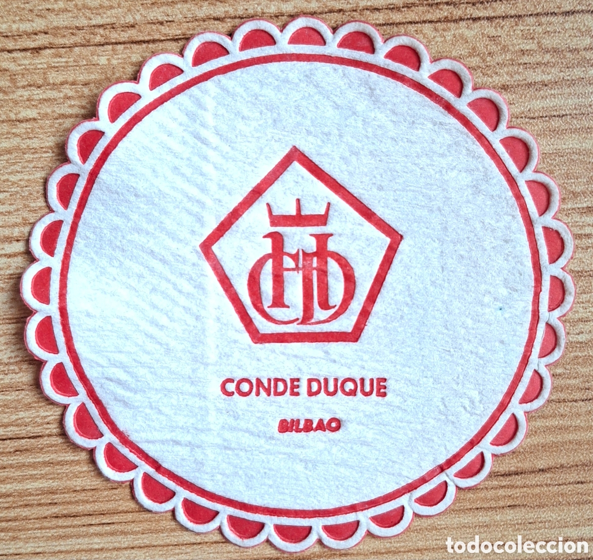 Otros art&iacute;culos de coleccionismo en papel: Posavasos Hotel Conde Duque - Bilbao (Viczaya / Bizkaia)
