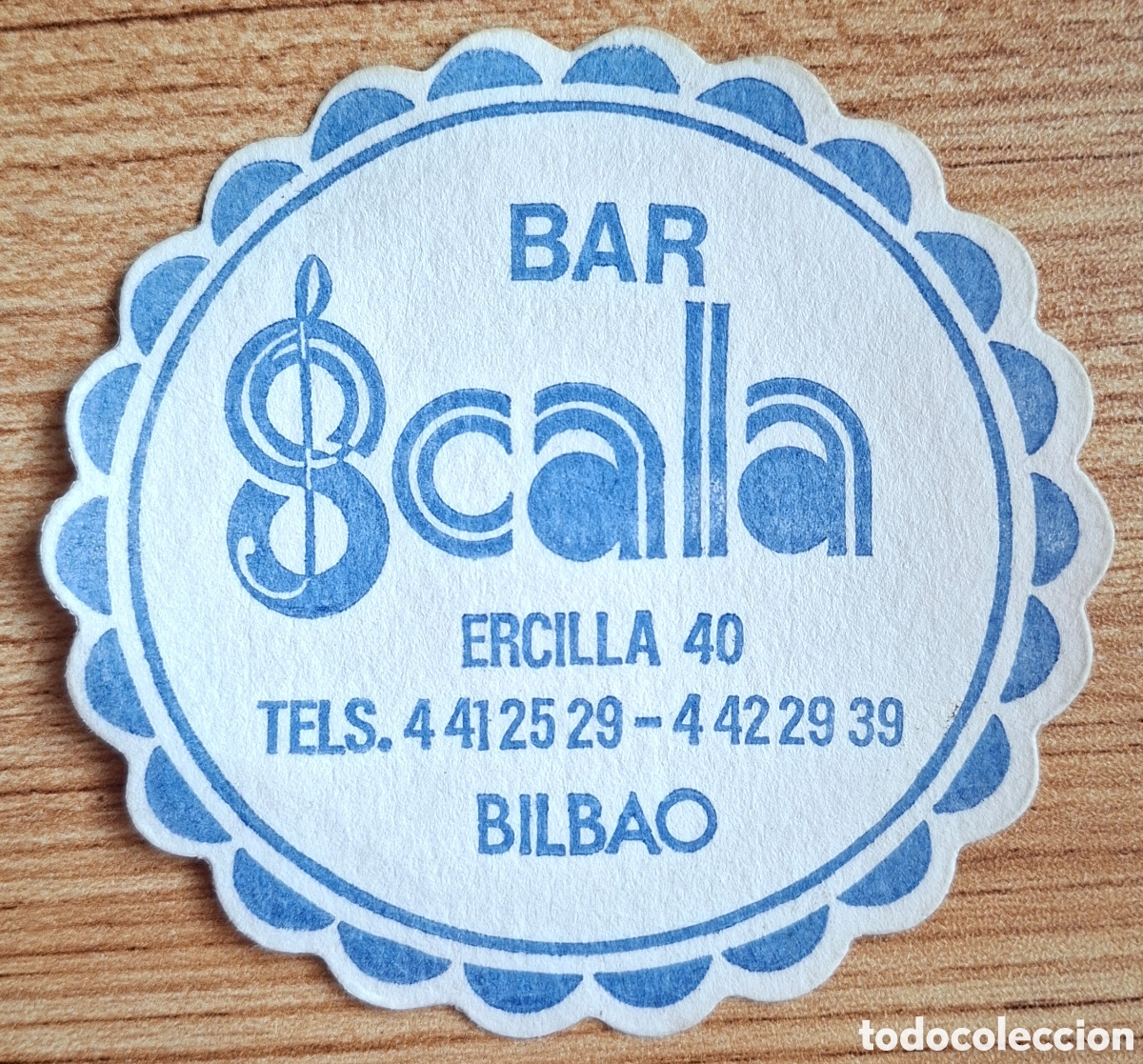 Otros art&iacute;culos de coleccionismo en papel: Posavasos Bar Scala - Bilbao (Vizcaya / Bizkaia)