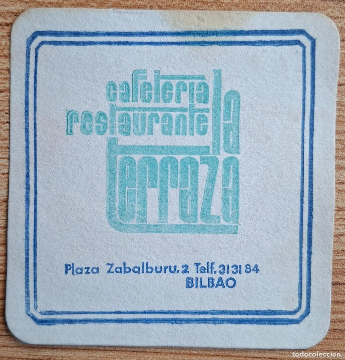 Otros art&iacute;culos de coleccionismo en papel: Posavasos Cafeter&iacute;a La Terraza - Bilbao (Vizcaya - Bizkaia)