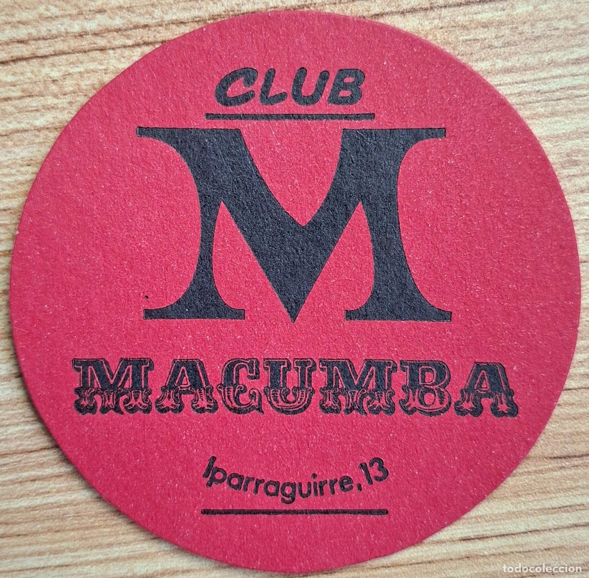 Otros art&iacute;culos de coleccionismo en papel: Posavasos Club Macumba - Bilbao (Vizcaya - Bizkaia)