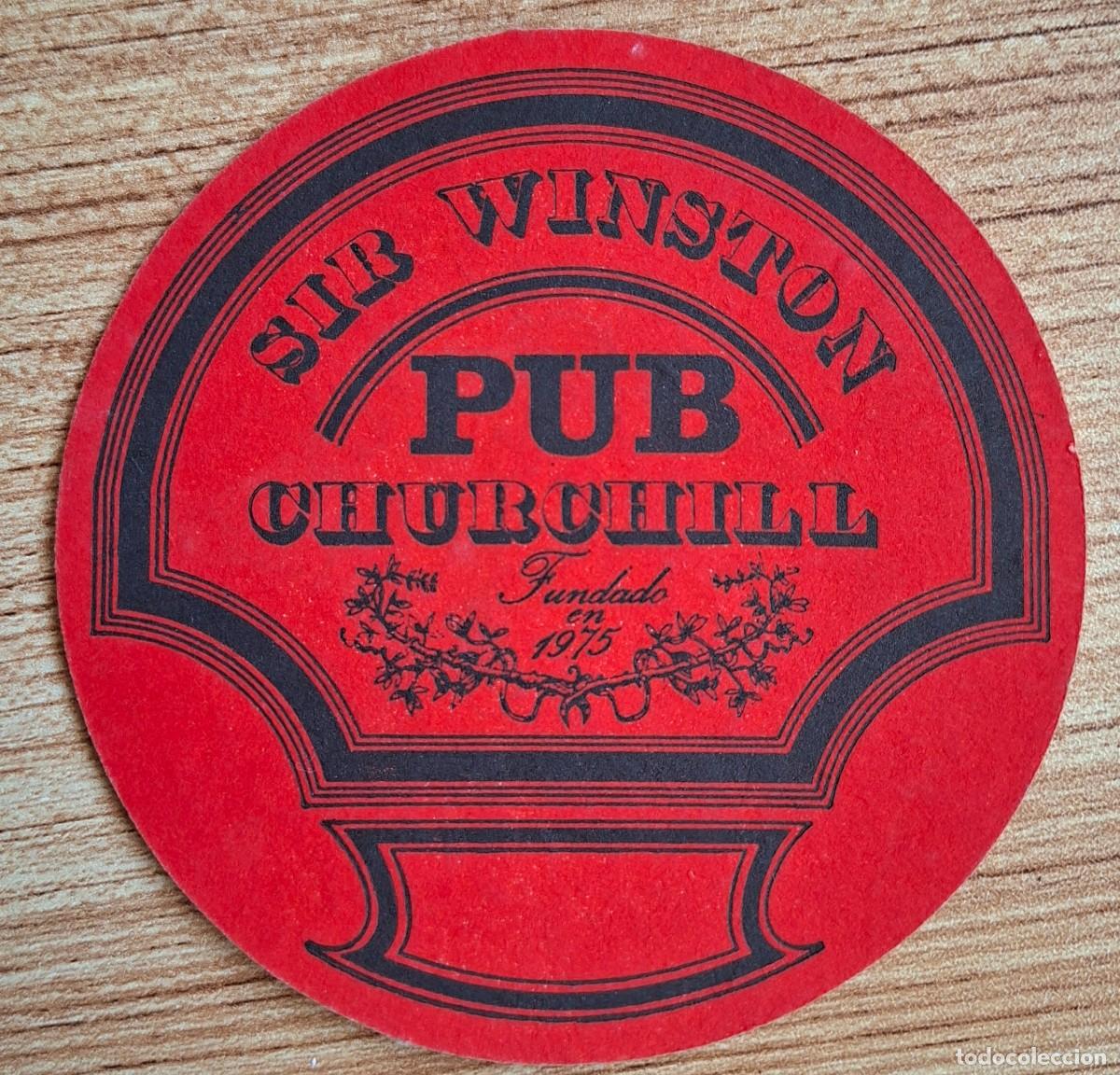 Otros art&iacute;culos de coleccionismo en papel: Posavasos Pub Sir Winston Churchill - Bilbao (Vizcaya - Bizkaia)