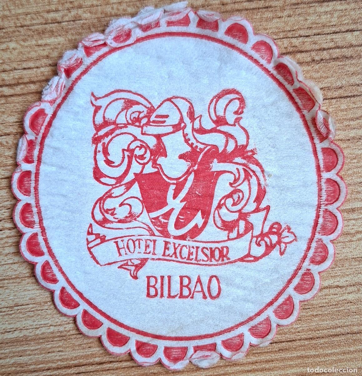 Otros art&iacute;culos de coleccionismo en papel: Posavasos Hotel Excelsior - Bilbao (Vizcaya - Bizkaia)