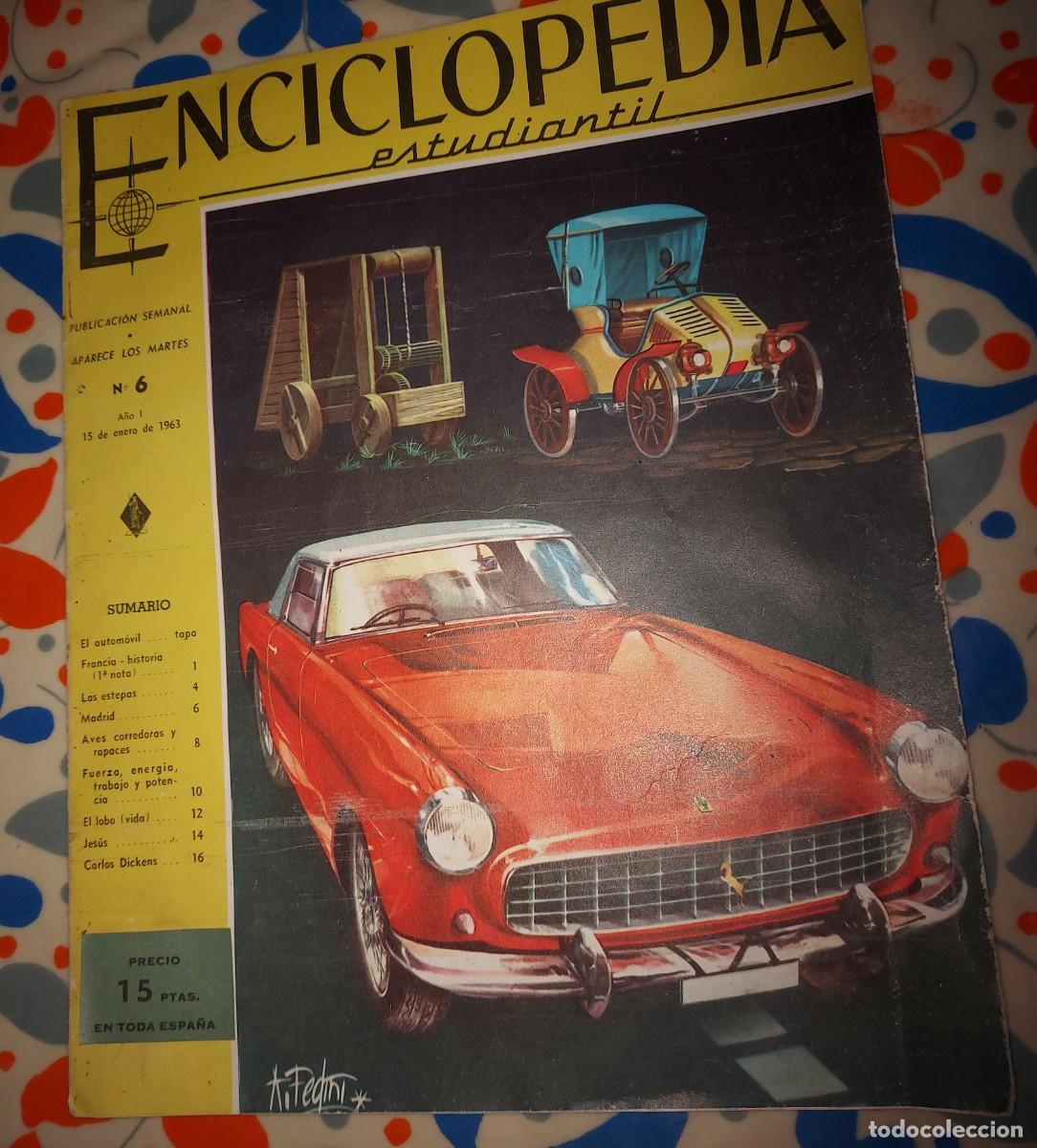 Otros art&iacute;culos de coleccionismo en papel: ENCICLOPEDIA ESTUDIANTIL, NUMERO 6 , A&Ntilde;O 1963