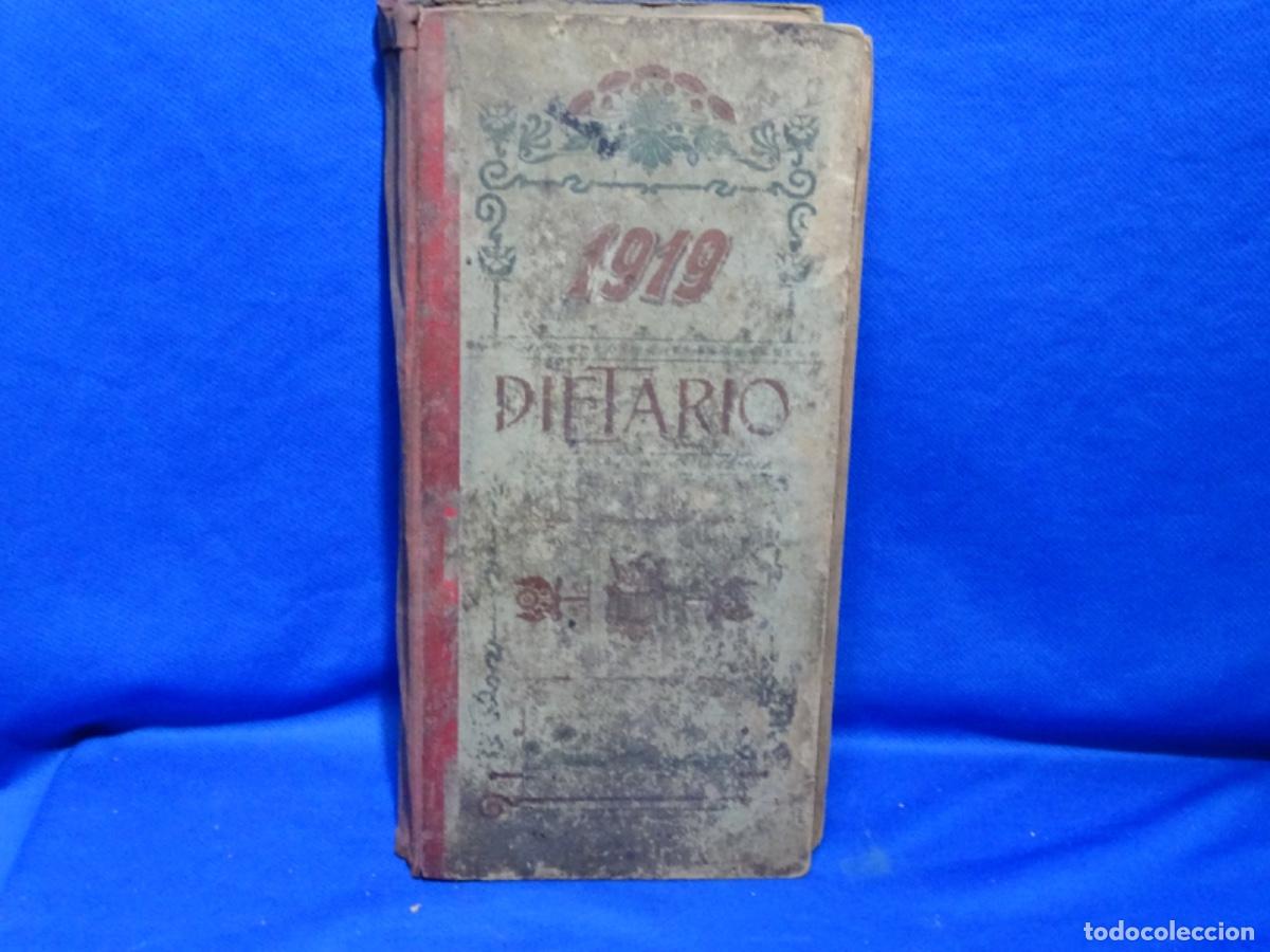 Collectionnisme Papier divers: DIETARIO COMERCIAL 1919. CON ANOTACIONES DE LA ACTIVIDAD.