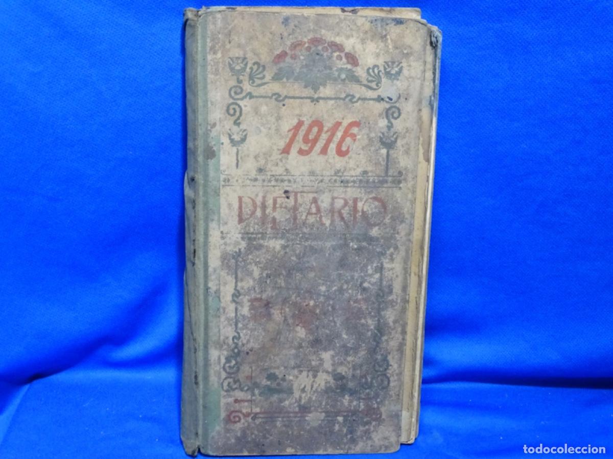 Collectionnisme Papier divers: DIETARIO COMERCIAL 1916. CON ANOTACIONES DE LA ACTIVIDAD.