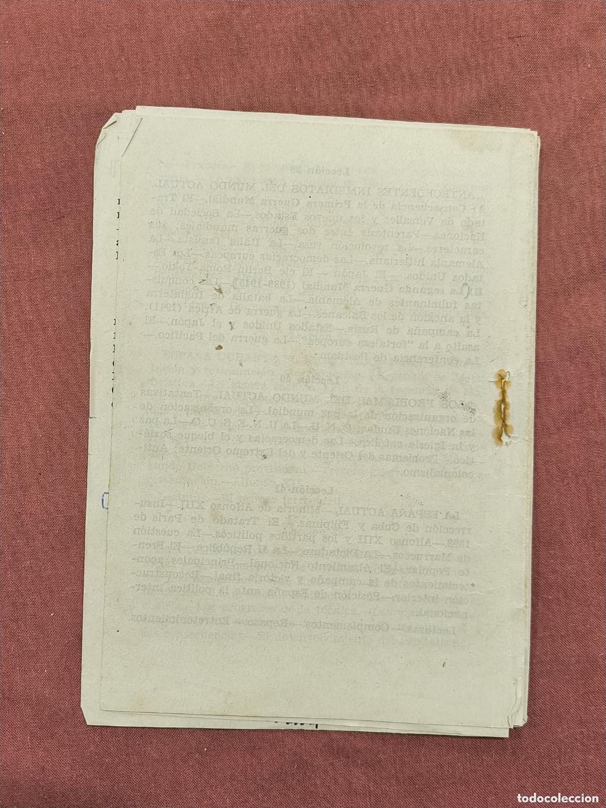 Otros art&iacute;culos de coleccionismo en papel: Programa de Historia Universal y de Espa&ntilde;a Cuarto Curso &ndash; Ediciones SM Antiguo - Foto 2
