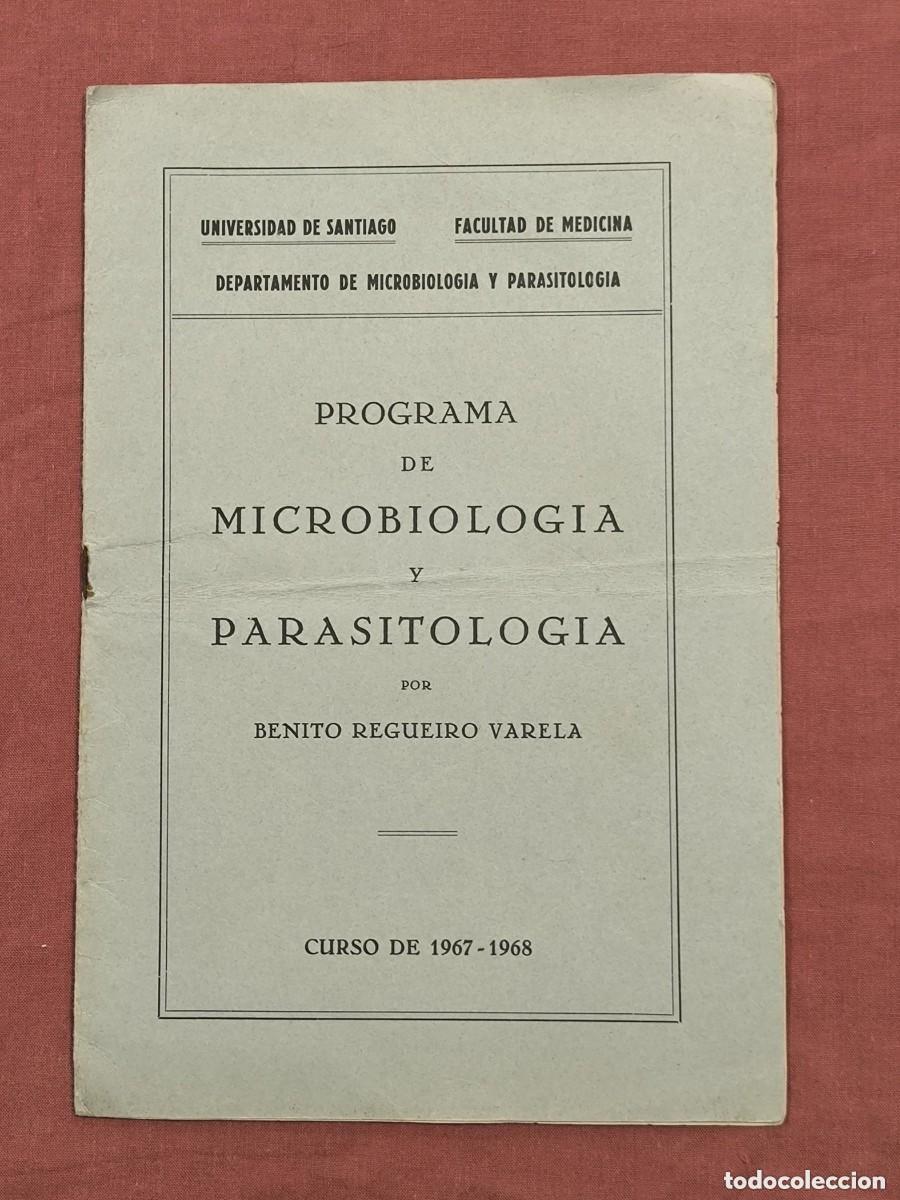 Collectionnisme Papier divers: Programa de Microbiolog&iacute;a y Parasitolog&iacute;a Universidad de Santiago 1967 Medicina
