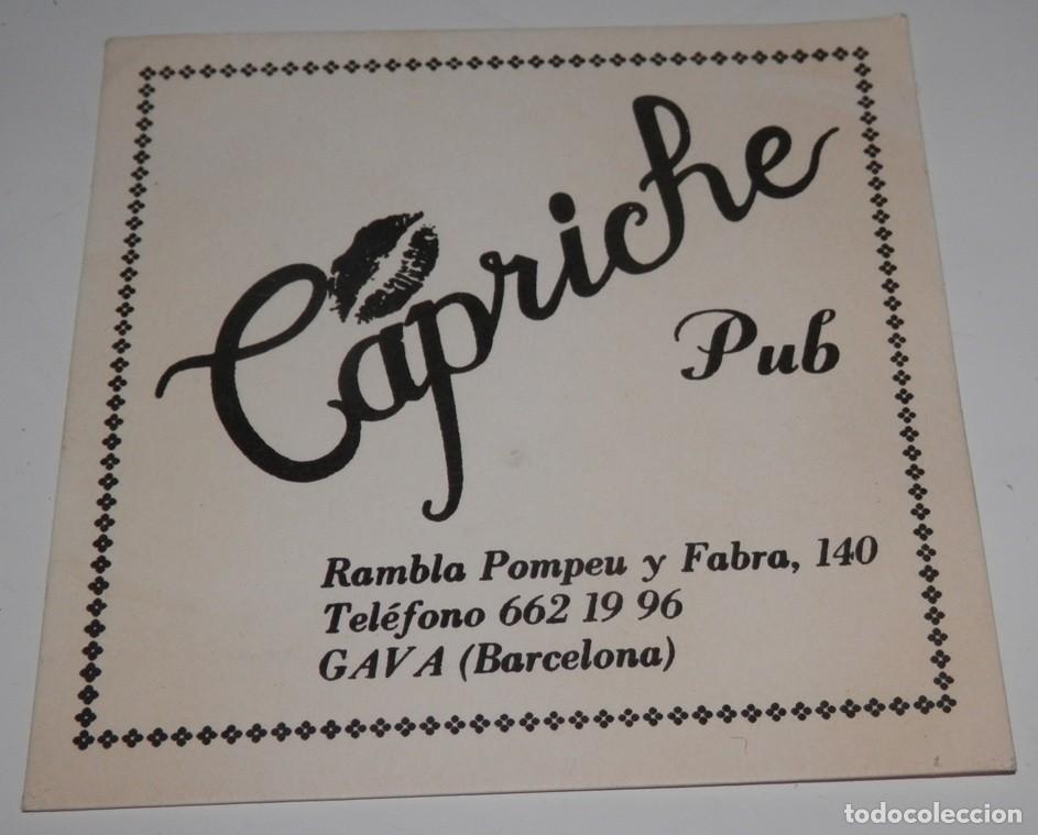 Altri oggetti di carta: POSAVASOS VINTAGE DEL PUB CAPRICHE - BARCELONA