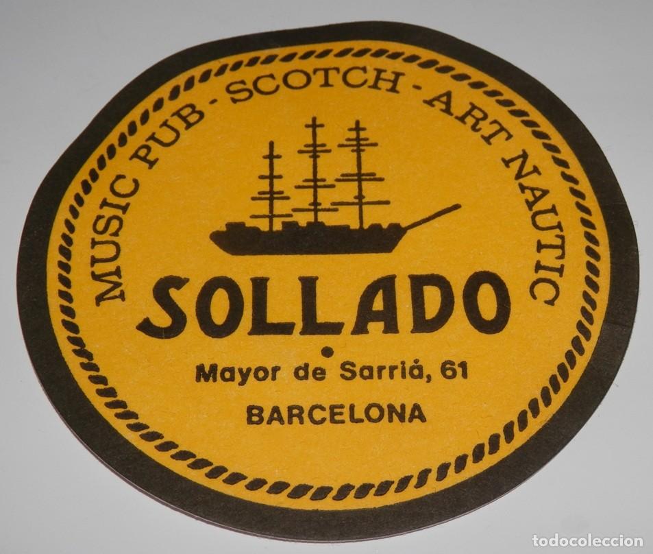Otros art&iacute;culos de coleccionismo en papel: POSAVASOS VINTAGE DEL MUSIC PUB - SCOTCH - ART NAUTIC SOLLADO - BARCELONA