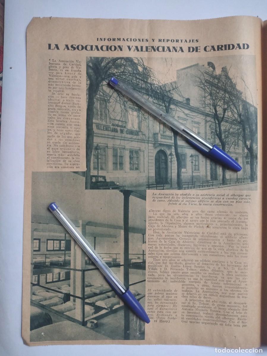 Otros art&iacute;culos de coleccionismo en papel: VALENCIA LA ASOCIACI&Oacute;N VALENCIANA DE CARIDAD PRESIDENTE ANTONIO NOGUERA BONORA DOS P&Aacute;GINAS 1935