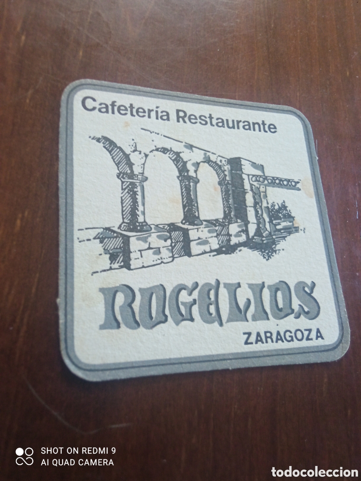 Outros artigos de papel: Posavasos cafeter&iacute;a restaurante rogelios Zaragoza