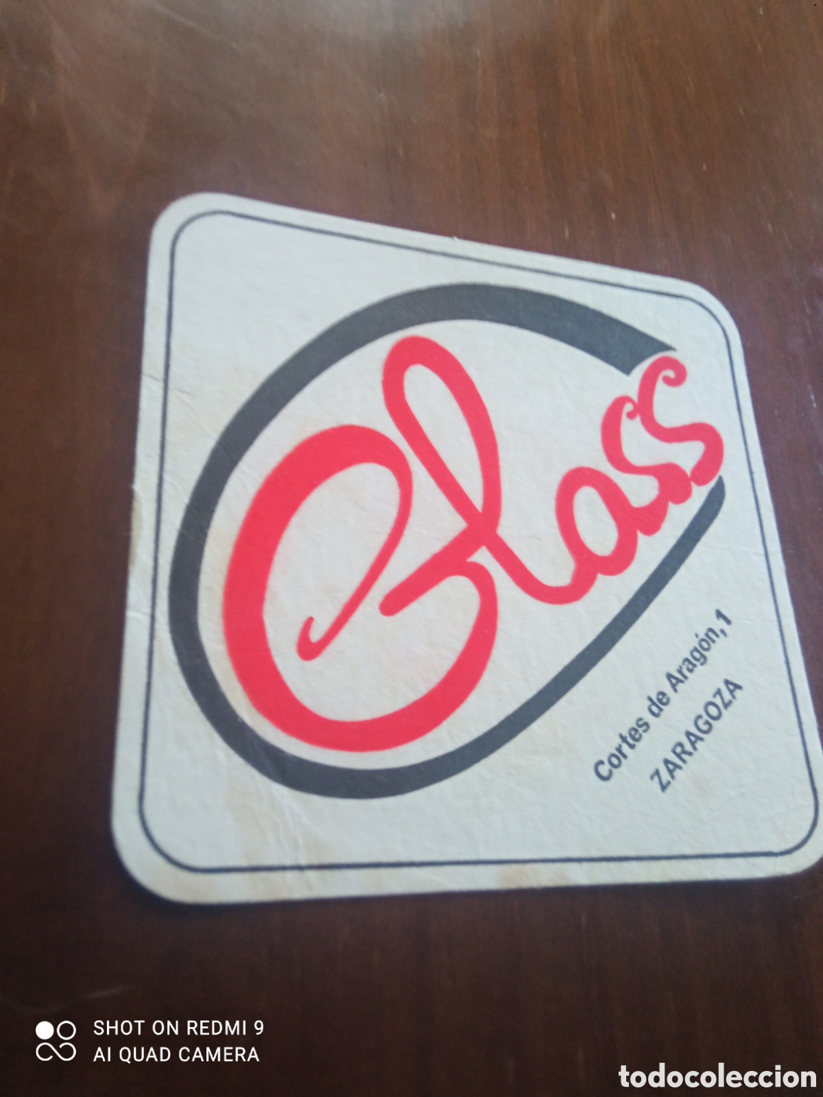 Outros artigos de papel: Posavasos a&ntilde;os 80s glass Cortes de Arag&oacute;n Zaragoza