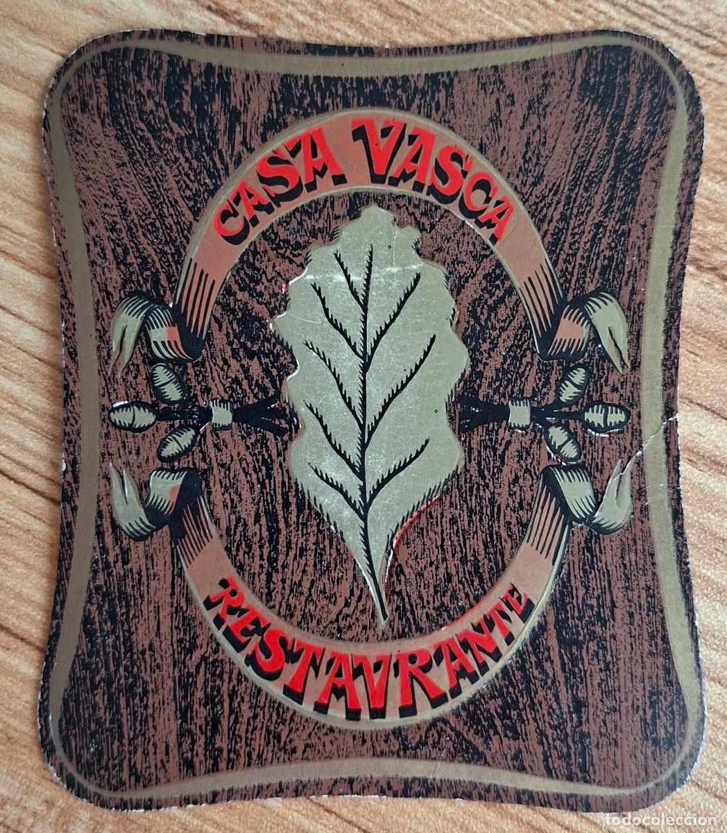 Sammelleidenschaft Andere Papierartikel: Posavasos Restuarante Casa Vasca - Bilbao (Vizcaya - Bizkaia)