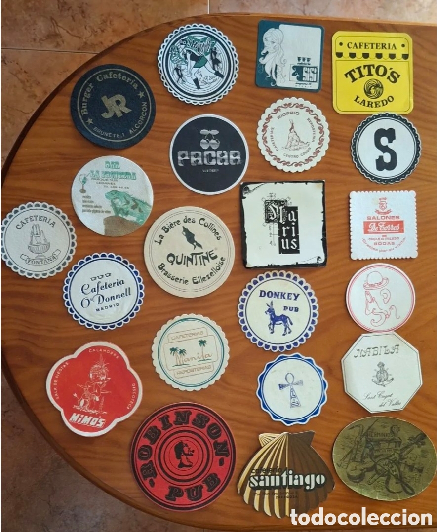 Sammelleidenschaft Andere Papierartikel: &iexcl;ATENCI&Oacute;N COLECCIONISTAS Y EXPERTOS EN TEGESTOLOG&Iacute;A! M&Aacute;S DE 200 POSAVASOS VINTAGE ORIGINALES