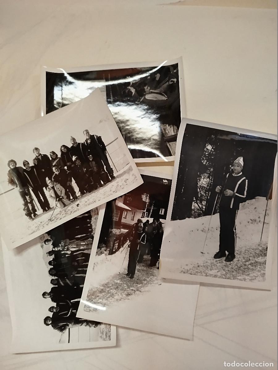 Otros art&iacute;culos de coleccionismo en papel: Lote fotos retro esquiadores