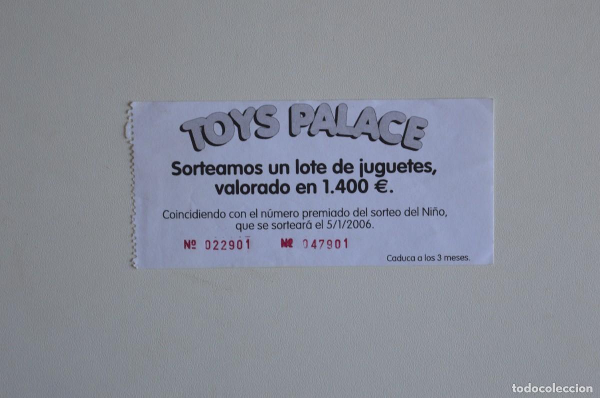Otros art&iacute;culos de coleccionismo en papel: ANTIGUO VALE TOYS PALACE SORTEO SORTEAMOS UN LOTE DE JUGUETES VALORADO EN 1.400 &euro; 5/1/2006