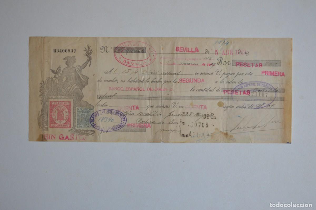 Otros art&iacute;culos de coleccionismo en papel: LETRA BANCO ESPA&Ntilde;OL DE CR&Eacute;DITO CLASE 12&ordf; 5 ABRIL 1929 SELLO ESPECIAL M&Oacute;VIL 15 CTS. MONESTERIO