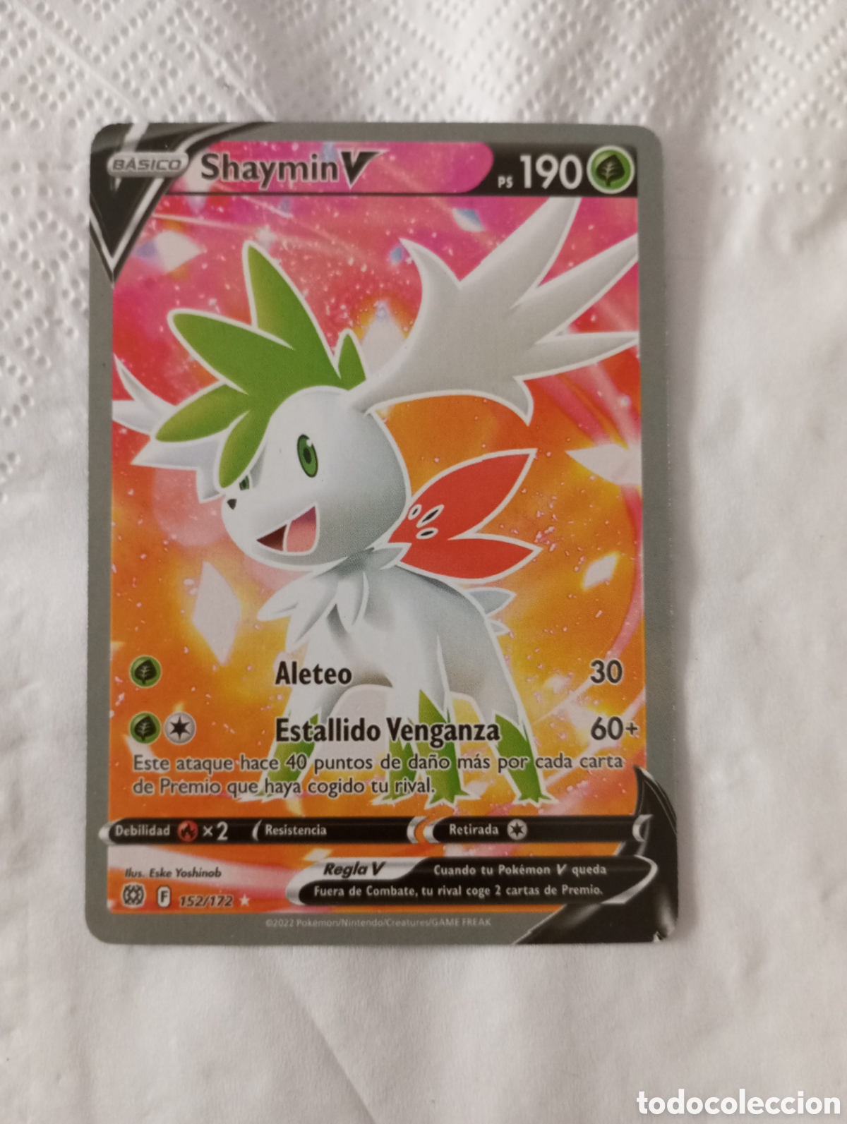 Paper Collecting Others: Carta Pok&eacute;mon shaymin V ps 190 152/172