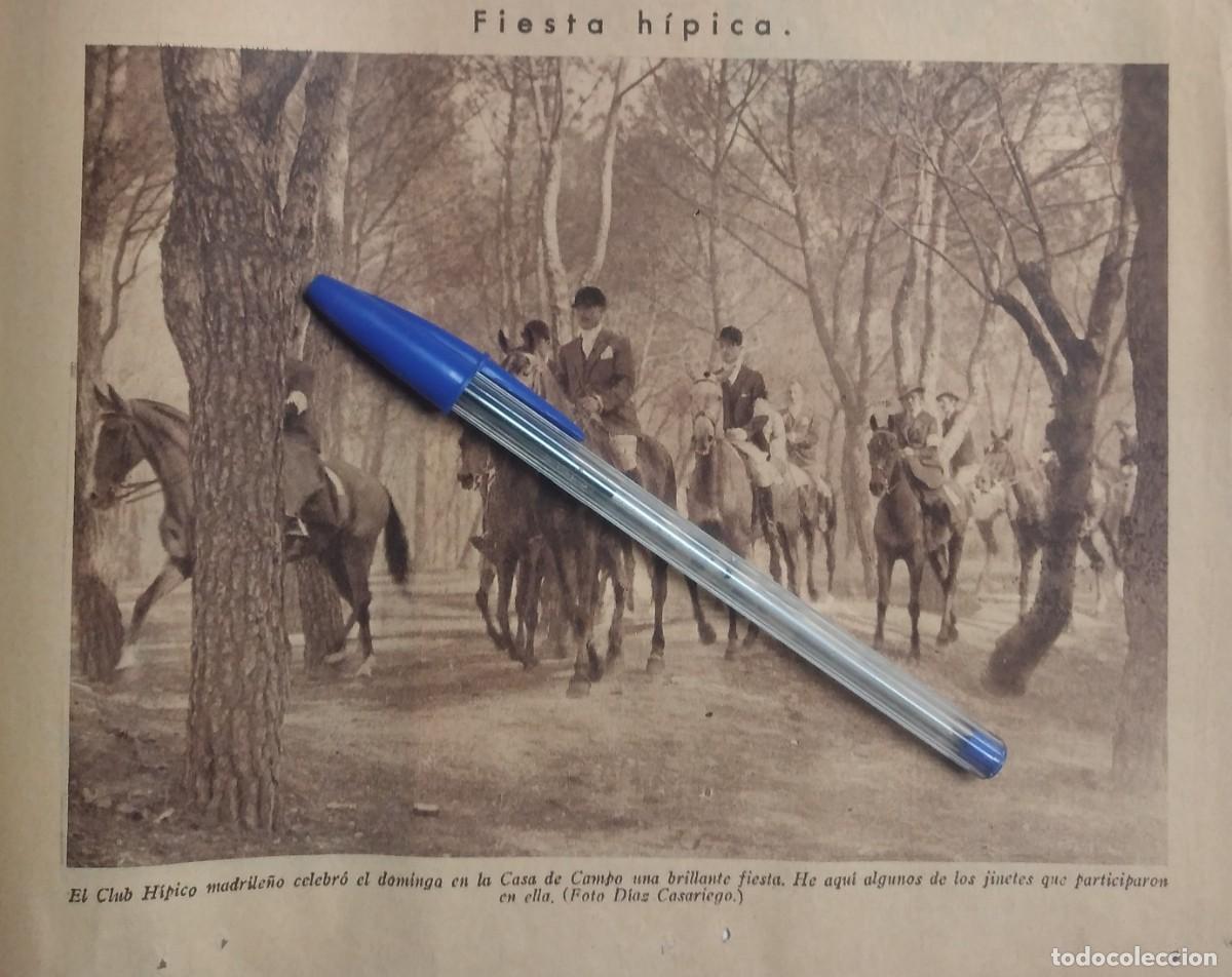 Outros artigos de papel: MADRID CASA DE CAMPO CLUB H&Iacute;PICO MADRILE&Ntilde;O JINETES CELEBRAN FIESTA RECORTE DE PRENSA A&Ntilde;O 1935