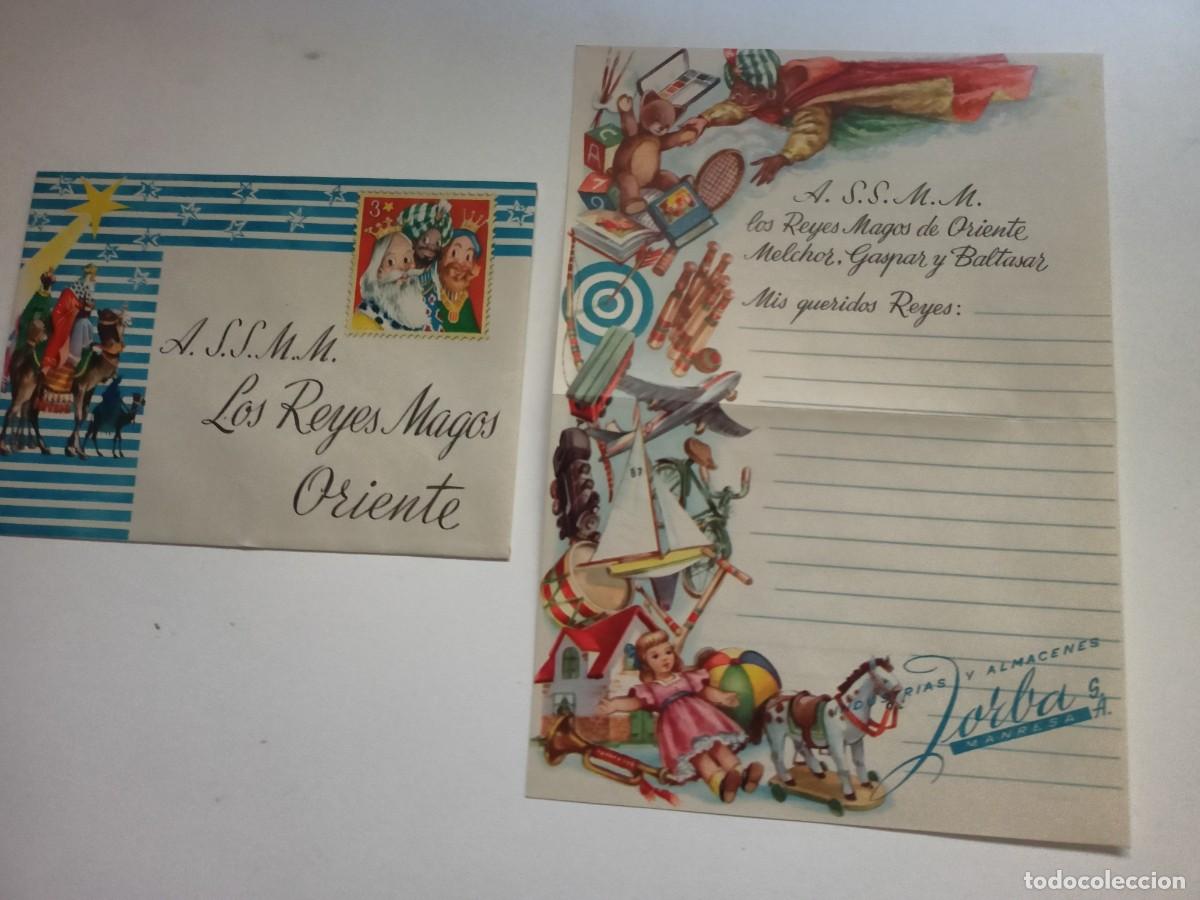 Otros art&iacute;culos de coleccionismo en papel: CARTA A S.S.M.M. LOS REYES MAGOS DE ORIENTE DE ALMACENES JORBA