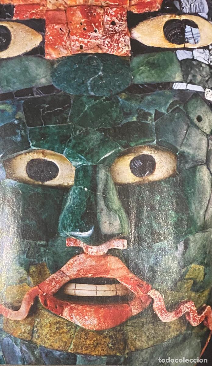 Otros art&iacute;culos de coleccionismo en papel: Fotograf&iacute;a art&iacute;stica. M&aacute;scara maya de jade verde. Tama&ntilde;o folio, enmarcable. Nueva.