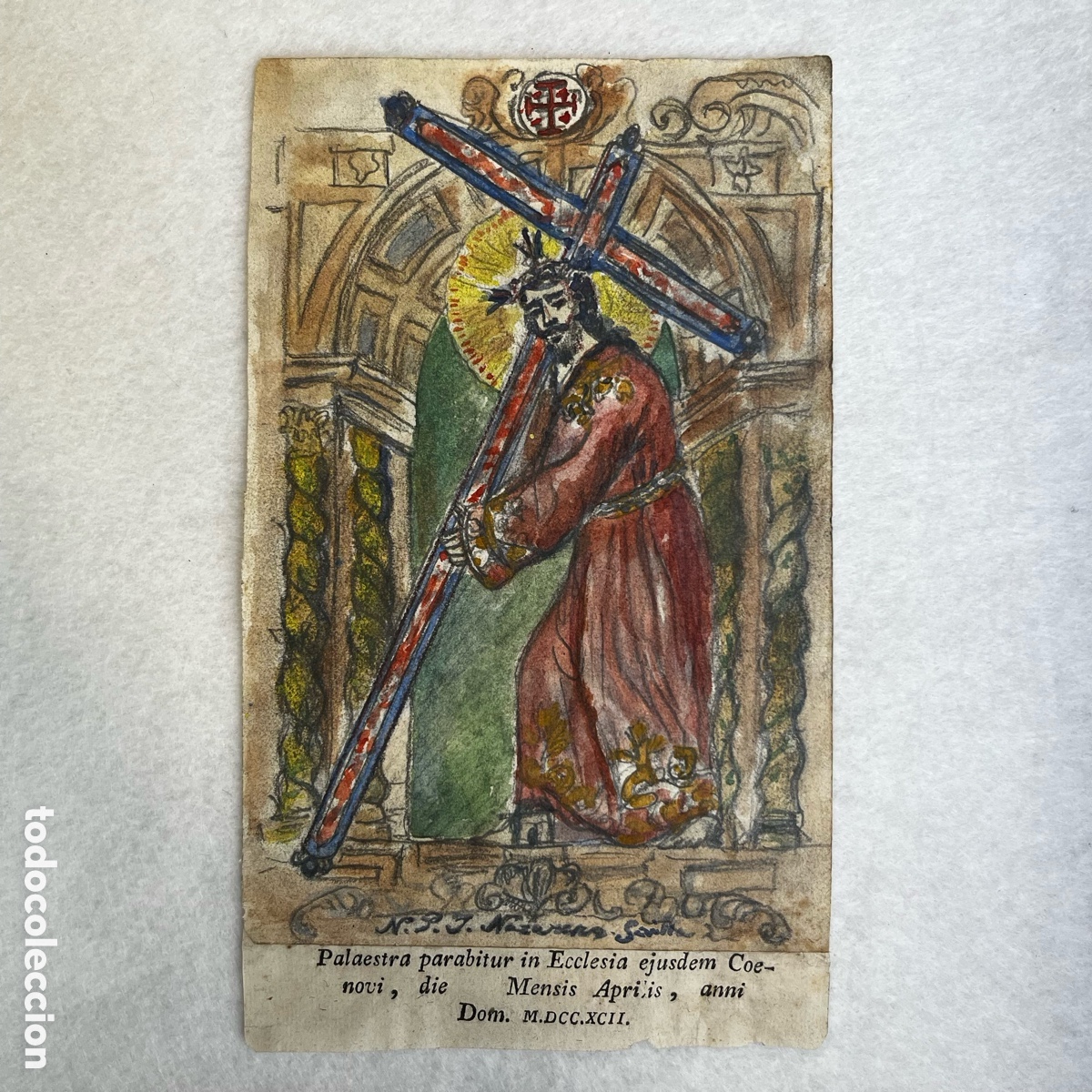 Sammelleidenschaft Andere Papierartikel: SEMANA SANTA SEVILLA - ANTIGUO DIBUJO DE JES&Uacute;S NAZARENO / CRISTO HERMANDAD DEL SILENCIO