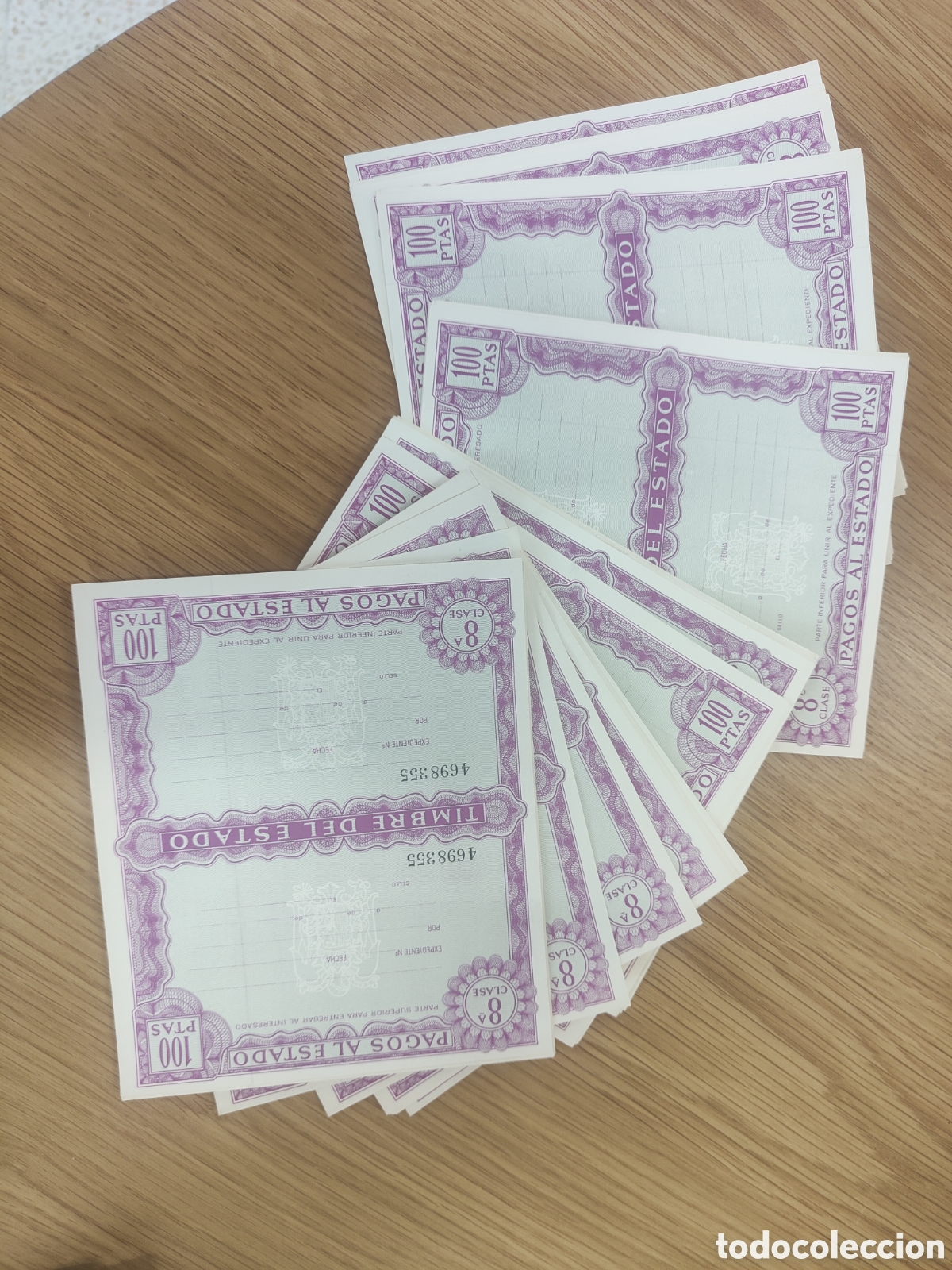 Otros art&iacute;culos de coleccionismo en papel: 100 pagos al estado. Timbre del estado. 100 pesetas