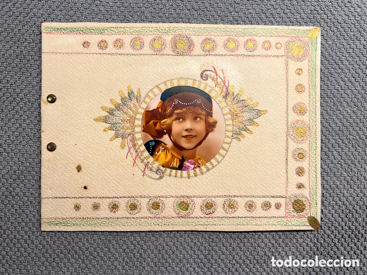 Paper Collecting Others: RECUERDO ESCOLAR. Hermoso trabajo escolar de una ni&ntilde;a.. a&ntilde;os veinte.. de corte Modernista