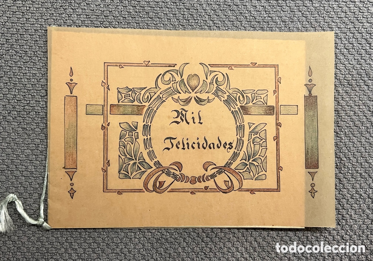 Paper Collecting Others: RECUERDO ESCOLAR. Hermoso trabajo escolar de una ni&ntilde;a.. Onomastica a&ntilde;os veinte.. de corte Modernista