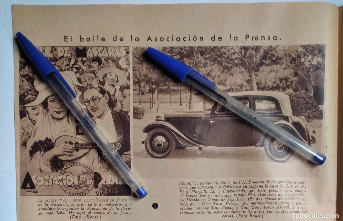 Sammelleidenschaft Andere Papierartikel: MADRID TEATRO DE LA ZARZUELA ASOCIACI&Oacute;N PRENSA BAILE M&Aacute;SCARAS CARTEL PREMIO ADLER 8 H P RECORTE 1935