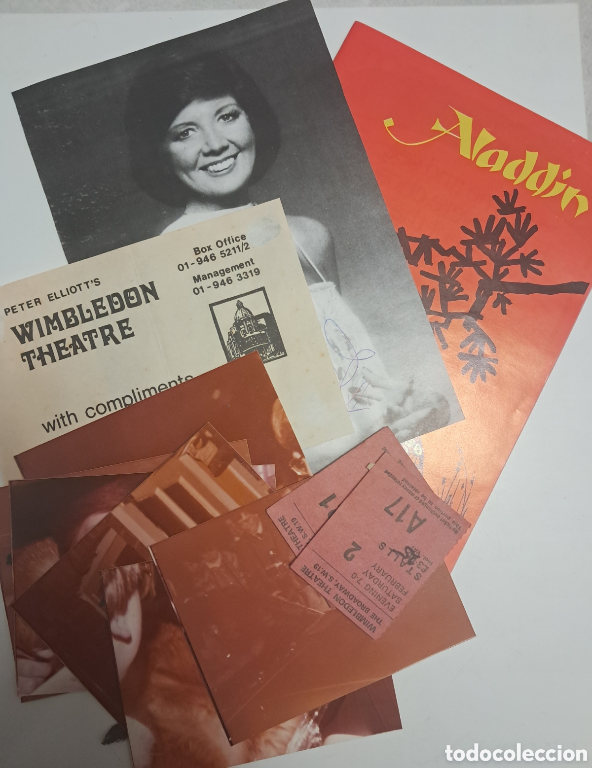 Otros art&iacute;culos de coleccionismo en papel: CILLA BLACK IS ALADDIN WIMBLENDON THEATRE 1979 FOTOS ENTRADAS AUTOGRAFOS