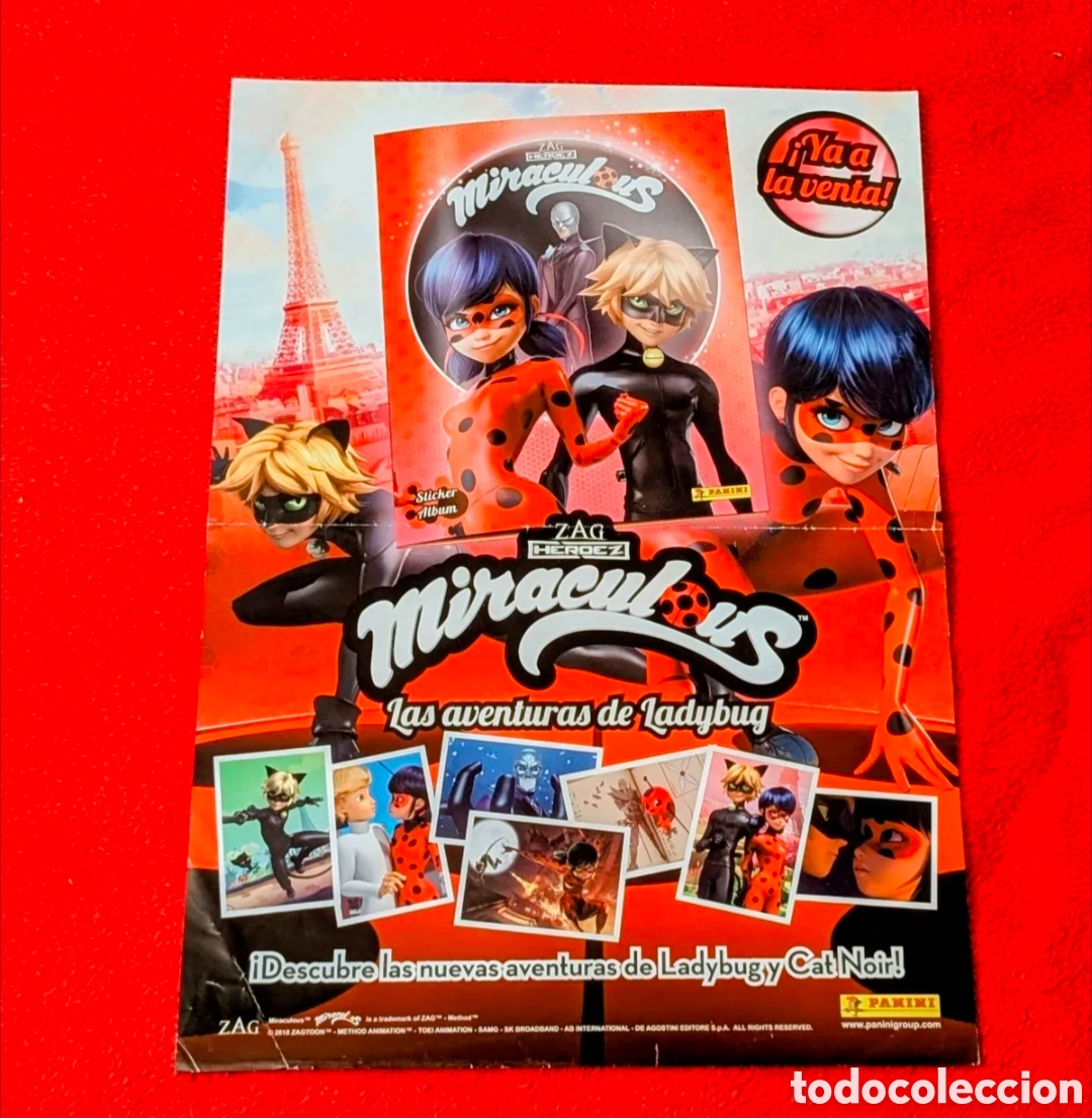 Outros artigos de papel: Poster cromos Miraculous. Las aventuras de Ladybug. Panini