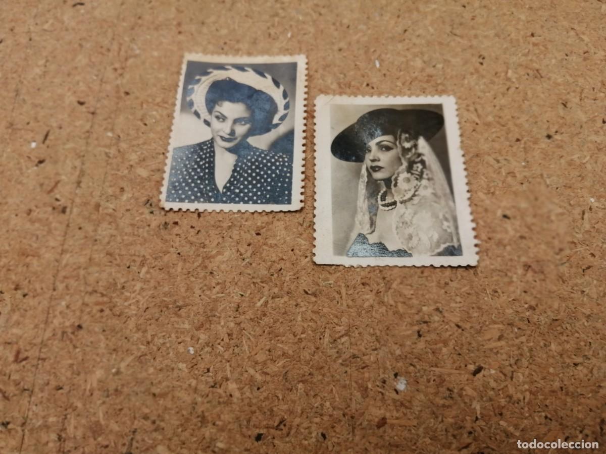 Sammelleidenschaft Andere Papierartikel: DOS FOTOS TAMA&Ntilde;O SELLO. CARMEN SEVILLA