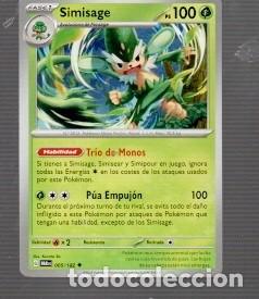 Collectionnisme Papier divers: CROMOS DE POK&Eacute;MON N&ordm;512 DE FASE 1 SIMISAGE PS 100 DEL A&Ntilde;O 2023