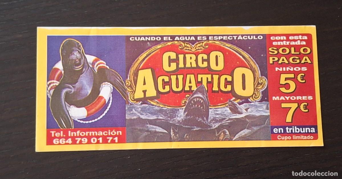 Paper Collecting Others: INVITACION CIRCO ACUATICO - ESPLUGUES DE LLOBREGAT - TRASERA EN CATALAN - FLYER PROGRAMA MANO