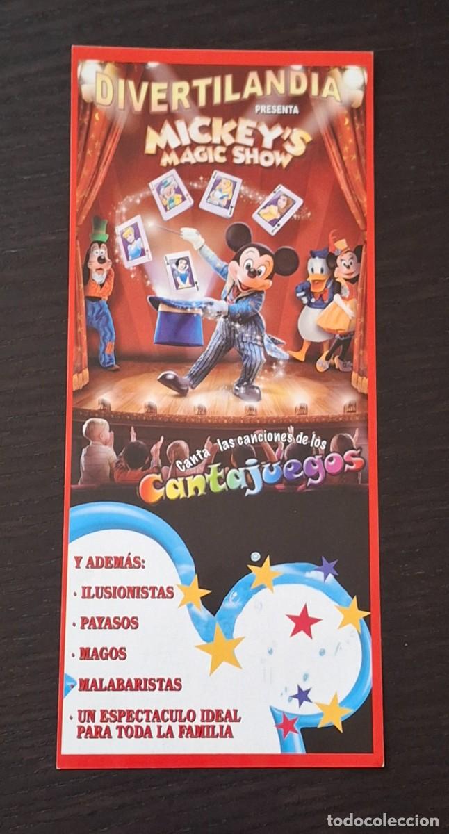 Paper Collecting Others: INVITACION CIRCO DIVERTILANDIA MICKEY SHOW CANTAJUEGOS - CORNELLA DE LLOBREGAT - FLYER PROGRAMA MANO