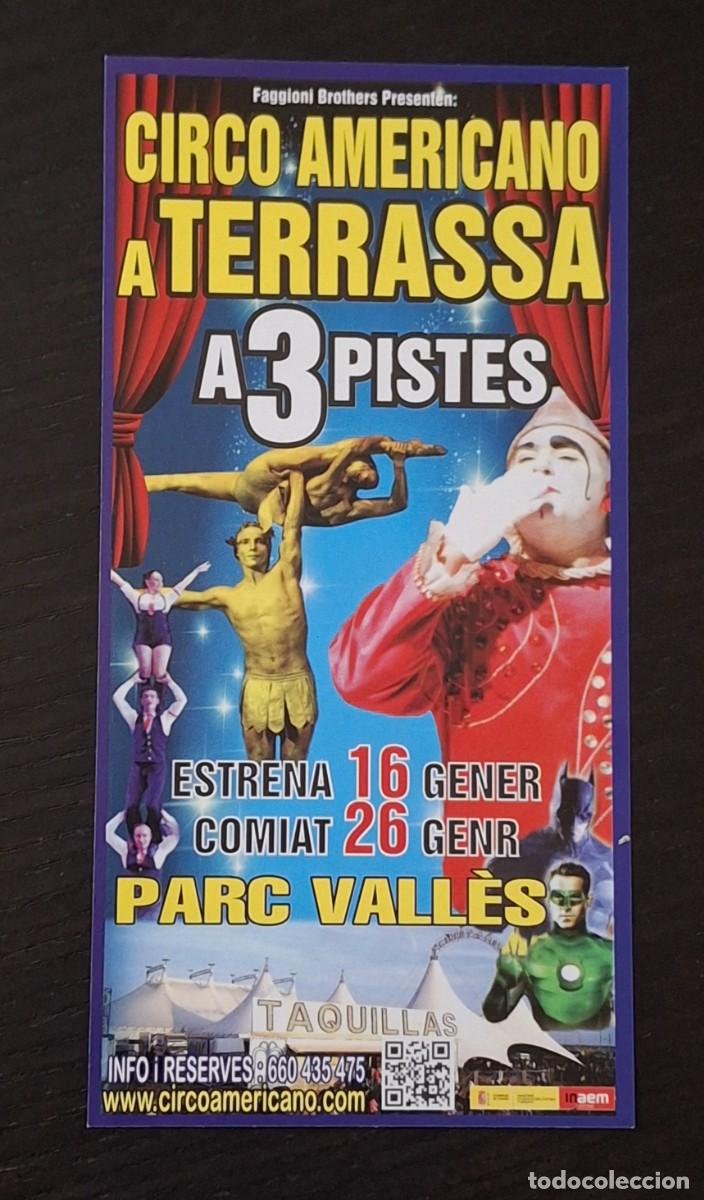 Outros artigos de papel: INVITACION CIRCO AMERICANO SUPERHEROES - TERRASSA PARC VALLES - FLYER PROGRAMA MANO - CATALAN CATALA