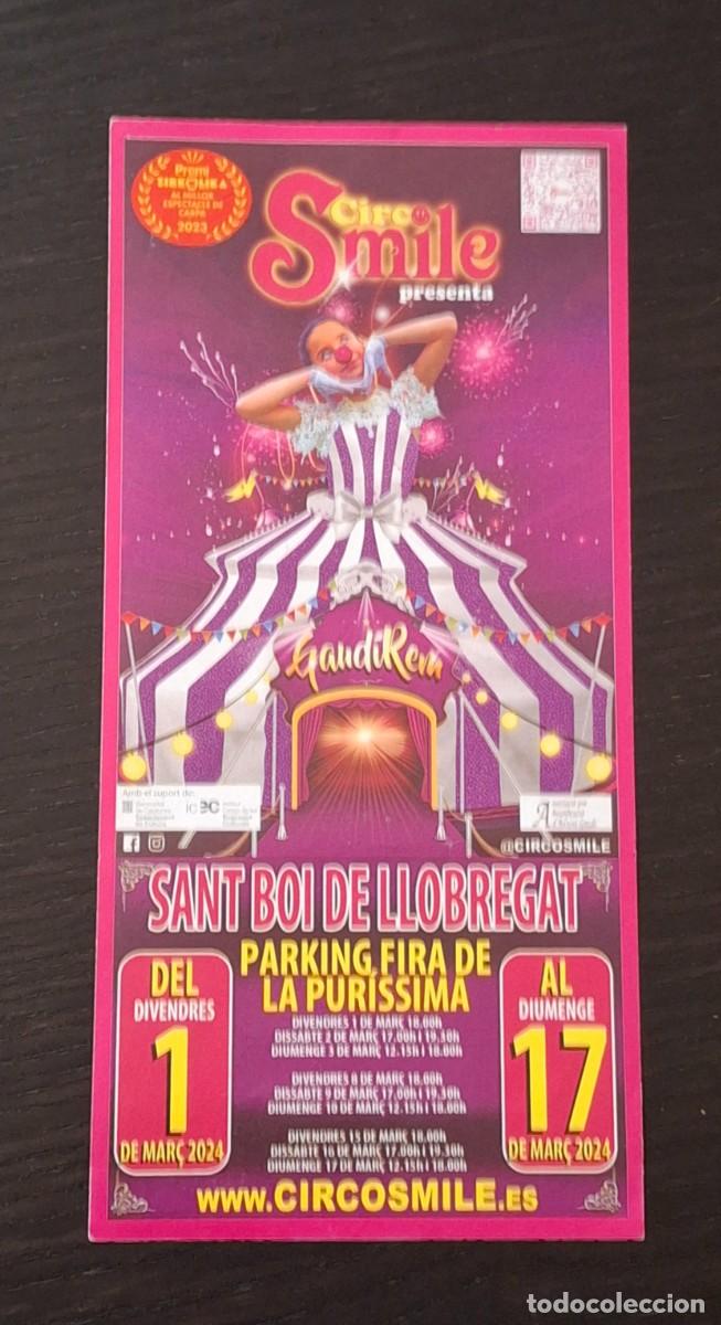 Outros artigos de papel: INVITACION CIRCO SMILLE - SANT BOI DE LLOBREGAT - FLYER PROGRAMA MANO - CATALAN CATALA